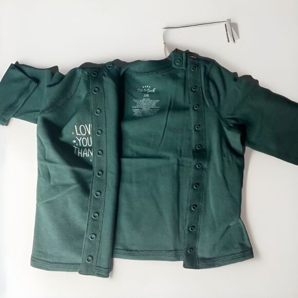 Cat & Jack Infant Baby Graphic T-Shirt Green Sizes Newborn & 3-6 M Sizes NEW! - Picture 3 of 9